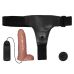 Страпон с вибрацией на ремне коричневый Ultra Passionate Harness Realdeal Penis 6.2