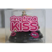 Звонок настольный для поцелуев RING FOR A KISS золотого цвета