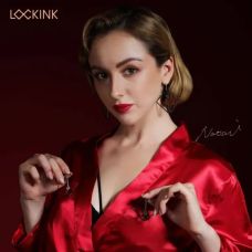 Затискачі для сосків БДСМ сріблястого кольору Lockink