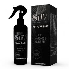 Лубрикант и массажный гель 2в1 HOT StiVi Spray&Play 100 мл