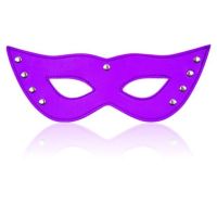 Маска на очі із заклепками зі штучної шкіри фіолетова DS Fetish EYE MASK