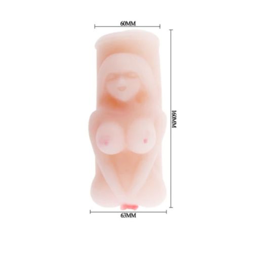 Мастурбатор вагіна міні у формі тіла азіатської дівчини тілесного кольору Baile Japanese Girl