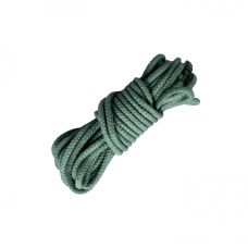Веревка для Шибари БДСМ из хлопка зеленая Devils boutique 8 метров
