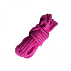 Веревка для Шибари БДСМ из хлопка розовая Devils boutique 8 метров