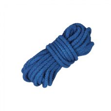 Веревка для Шибари БДСМ из хлопка синяя Devils boutique 8 метров
