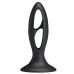 Анальна пробка з чорною присоскою Baile Fabulous Silicone