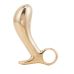 Масажер простати з кільцем металевий золотий Lockink Sevanda Woodpecker Massager,