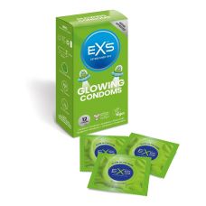 Презервативи, що світяться в темряві з латексу EXS 12 штук