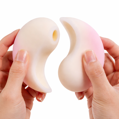 Набор 2в1 с вибро и вакуумным стимулятором градиент розовый Zemalia Bao Yue +APP 