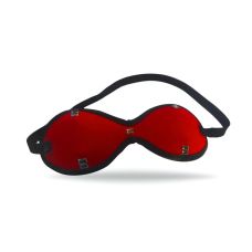 Маска на очі із заклепками БДСМ червона DS Fetish