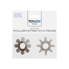 Ерекційні кільця на пеніс зеленого кольору 2 штуки Toy Joy Power Stretchy Rings