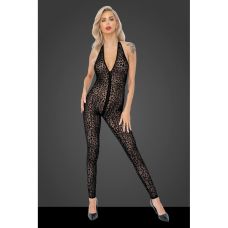 Бодистокинг женский сексуальный с леопардовым принтом M F286 Noir Handmade