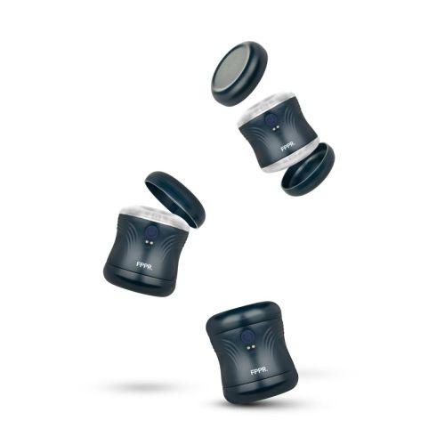 Мастурбатор двосторонній у колбі для чоловіків з вібрацією прозорого кольору FPPR