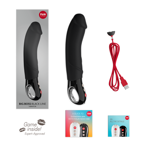 Вібратор Fun Factory Big Boss Black LIne чорний Вібратор Fun Factory Big Boss Black LIne чорний