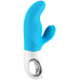 Вібратор із стимуляцією клітора блакитний Fun Factory Miss Bi