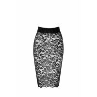 Мереживна спідниця зі шнурівкою чорна Noir Handmade Ambivalence модель F302 розмір L