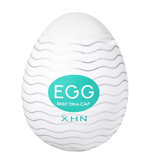 Мастурбатор-яйце з рельєфом білий Loveshop XHN Egg Easy Ona-Cap
