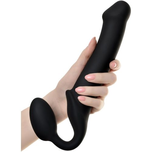 Безременной страпон без вибрации черного цвета Strap On Me Strapless