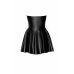 Сукня міні з блискавкою спереду та спідницею з вінілу чорного кольору Noir Handmade Dreamer модель F308 Розмір M