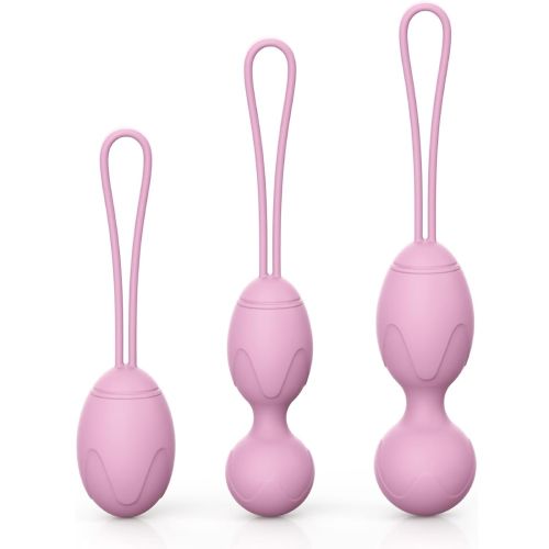 Набор вагинальных шариков силиконовые фиолетовые BeYourLover 3 штуки