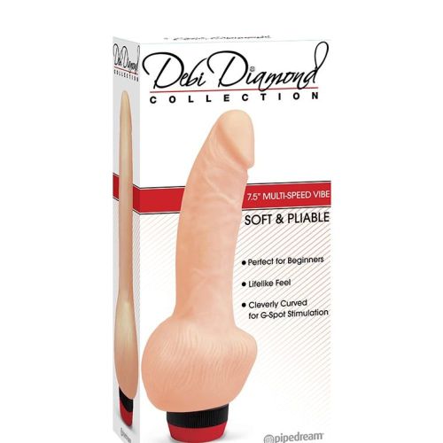 Вибратор реалистичный бежевый Pipedream Debi Diamond 