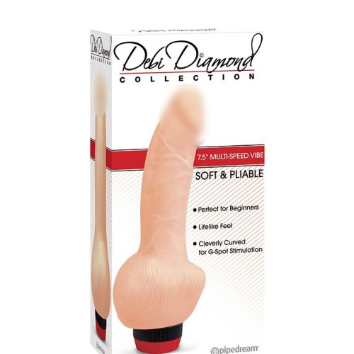 Вібратор реалістичний бежевий Pipedream Debi Diamond
