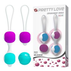 Вагинальные шарики фиолетово-бирюзовый Lybaile Pretty Love Kegel Ball 3 вида