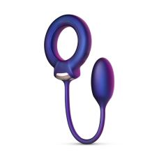 Вибратор для простаты с эрекционным кольцом на член фиолетового цвета Hueman