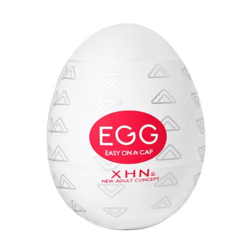 Мастурбатор-яйце з рельєфом білий Loveshop XHN Egg Easy Ona-Cap