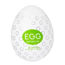 Мастурбатор-яйцо с рельефом белый Loveshop XHN Egg Easy Ona-Cap