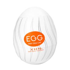 Мастурбатор-яйце з рельєфом білий Loveshop XHN Egg Easy Ona-Cap
