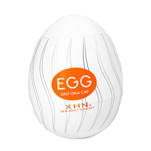 Мастурбатор-яйце з рельєфом білий Loveshop XHN Egg Easy Ona-Cap