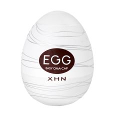 Мастурбатор-яйце з рельєфом білий Loveshop XHN Egg Easy Ona-Cap