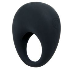Ерекційне віброкільце на силіконове член зі знімною віброкулею чорного кольору Lybaile