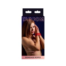 Веревка для связывания БДСМ красная Taboom длина 1500 мм