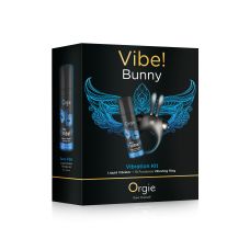 Подарочный набор вибропуля + жидкий вибратор голубого цвета Orgie VIBE! BULLET
