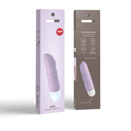 Віброкуля для стимуляції клітора з медичного силікону бузкового кольору Fun Factory Jam