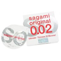 Презервативи ультратонкі з поліуретану прозорого кольору Sagami 1шт