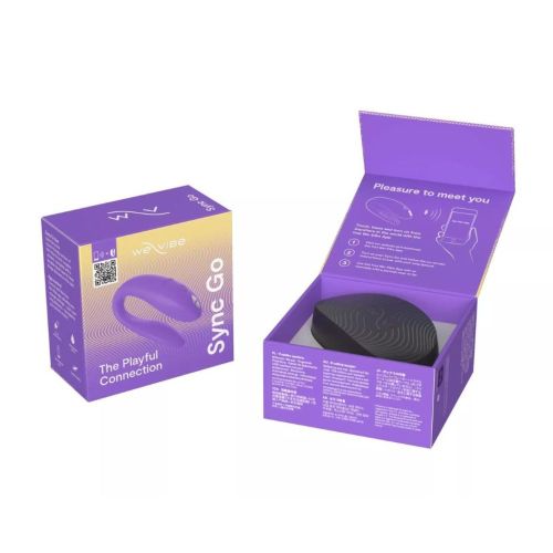 Смарт вибратор для пар силиконовый фиолетового цвета We Vibe Sync Go Light Смарт вибратор для пар силиконовый фиолетового цвета We Vibe Sync Go Light