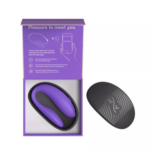 Смарт вибратор для пар силиконовый фиолетового цвета We Vibe Sync Go Light Смарт вибратор для пар силиконовый фиолетового цвета We Vibe Sync Go Light