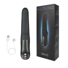 Вібратор-пульсатор 23,7 см / 3,5 см для точки G силіконовий SIRIUS 10 режимів вібрації і пульсації чорний Мульти Оргазм