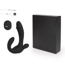 Вибратор для двойного проникновения черный A-loving L 120 мм D 34 мм