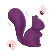 Мини-вибратор клиторальный в форме белочки фиолетовый Every Night Toys Debbie 10 режимов вибрации