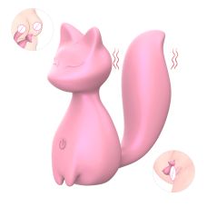 Міні-вібратор кліторальний у формі лисиці світло-рожевий Every Night Toys Doris 10 режимів вібрації