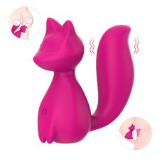 Міні-вібратор кліторальний у формі лисиці малиновий Every Night Toys Doris 10 режимів вібрації