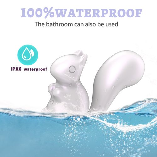 Мини-вибратор клиторальный в форме белочки белый Every Night Toys Debbie 10 режимов вибрации