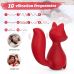 Мини-вибратор клиторальный в форме лисы красный Every Night Toys Doris 10 режимов вибрации