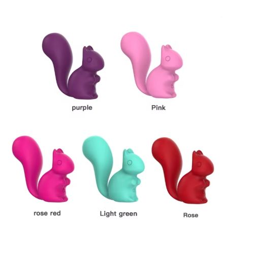 Мини-вибратор клиторальный в форме белочки розовый Every Night Toys Debbie 10 режимов вибрации