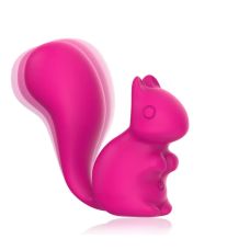 Міні-вібратор кліторальний у формі білочки рожевий Every Night Toys Debbie 10 режимів вібрації