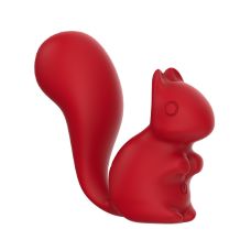 Мини-вибратор клиторальный в форме белочки красный Every Night Toys Debbie 10 режимов вибрации